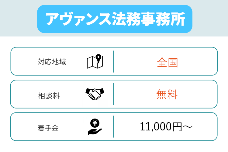 アヴァンス法律事務所に関して説明するオリジナル商標画像