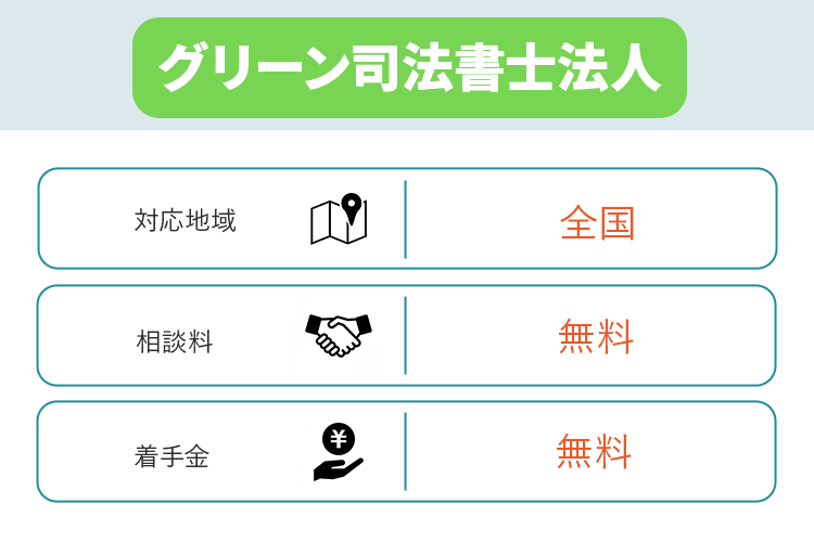 グリーン司法書士常人に関して説明するオリジナル商標画像