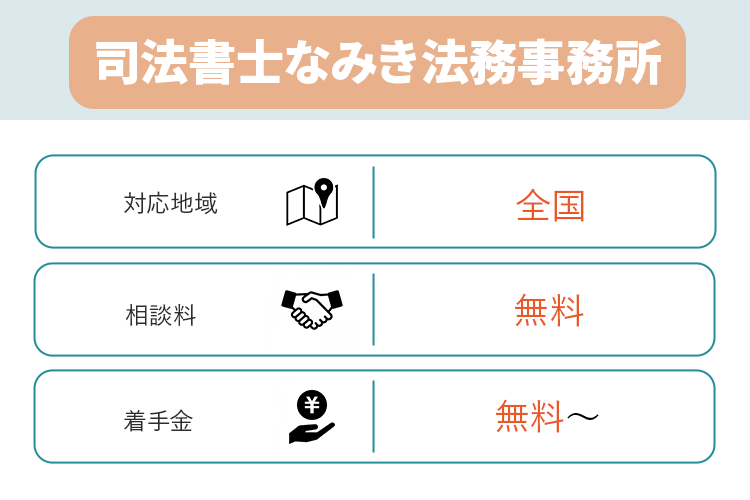 司法書士なみき法律事務所に関して説明するオリジナル商標画像