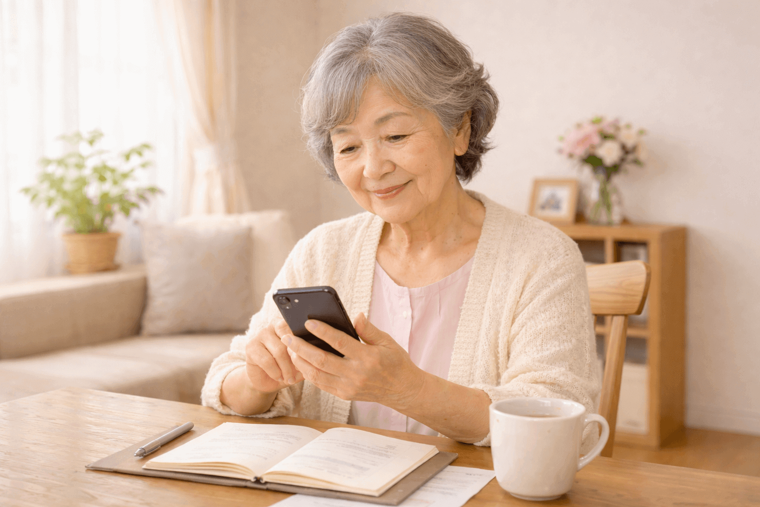 高齢者がお金を借りるイメージ画像